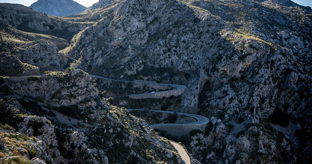Hairpin bends on the road to Sa Calobra